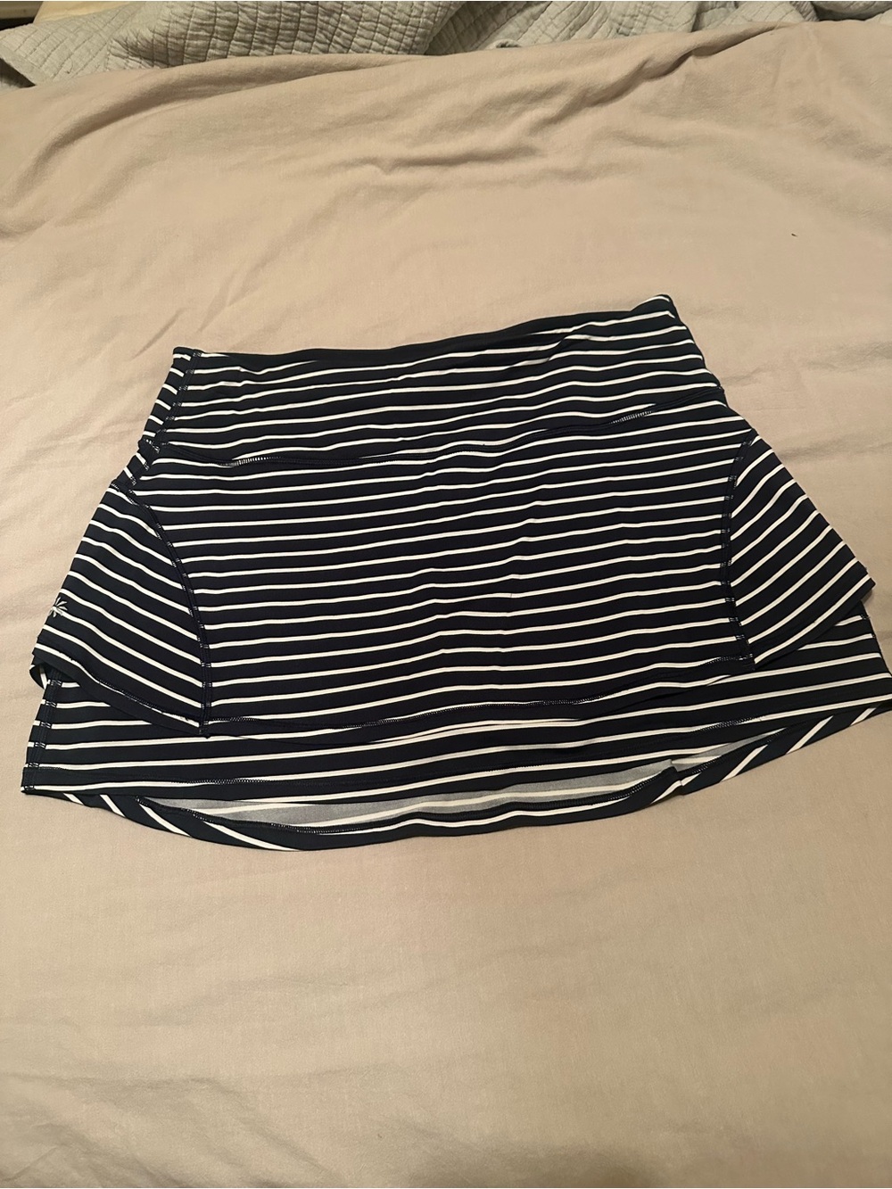 Athleta Navy and White Striped Tennis / pickleball  Skort